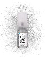 Ätbar matspray med glitter NYTT SILVER SKIMRANDE 5G pump med metallpulver för snabb och effektiv dekoration av kakor, krämer, geléer, praliner, choklad och sockerdekorationer