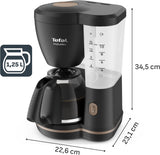 Tefal Includeo Filter Espressomaskin, Espressomaskin Extremt lätt att använda, Lämplig för höger- och vänsterhänta användare, Automatisk locköppning, 1,25 L, 10 till 15 koppar, CM533811