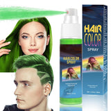 Hårsprayfärg - 30 ml tillfällig grön hårfärgsspray, naturlig hårfärgning tillfällig hårfärgsspray, tvättbar hårfärg för fest Cosplay Halloween (grön) Hårfärgning Naty Shop Green
