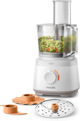 Philips Kompakte Küchenmaschine – 850W, 31 Funktioner, 2,1-Liter-Behälter, Powerchop, Edelstahlklinge (HR7530/10) Kitchen Naty Shop 700 Watt, 16 Funktioner