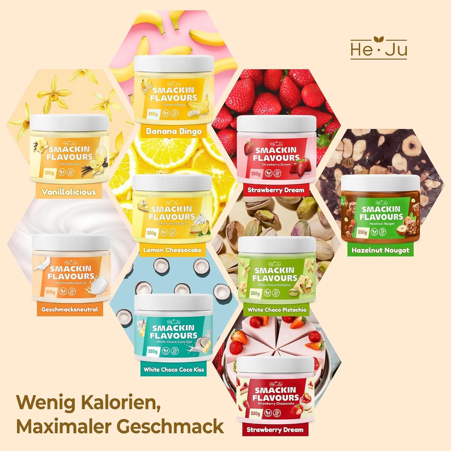 He-Ju, Pulver med neutral smak, 250 gram Aromas Naty Shop