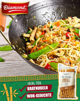 DIAMOND Mie Chili Nudlar, vetenudlar med chilipulver, äggfritt, snabbt och enkelt, vegetariskt - 1 x 250 g