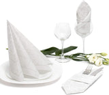 Papstar 11682 50 servetter "Royal Collection" 1/4-faldig 40 X 40 cm "Ornaments", vit