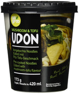 Allgroo Udon Cup Instant Nudles - Smakrik kryddig skaldjur Udon Soppa - Snabb förberedelse (1 x 173g)