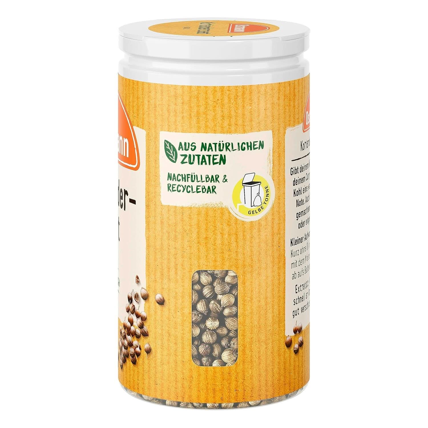Hela korianderfrön (förpackningens utformning kan variera) Naty Shop Spices