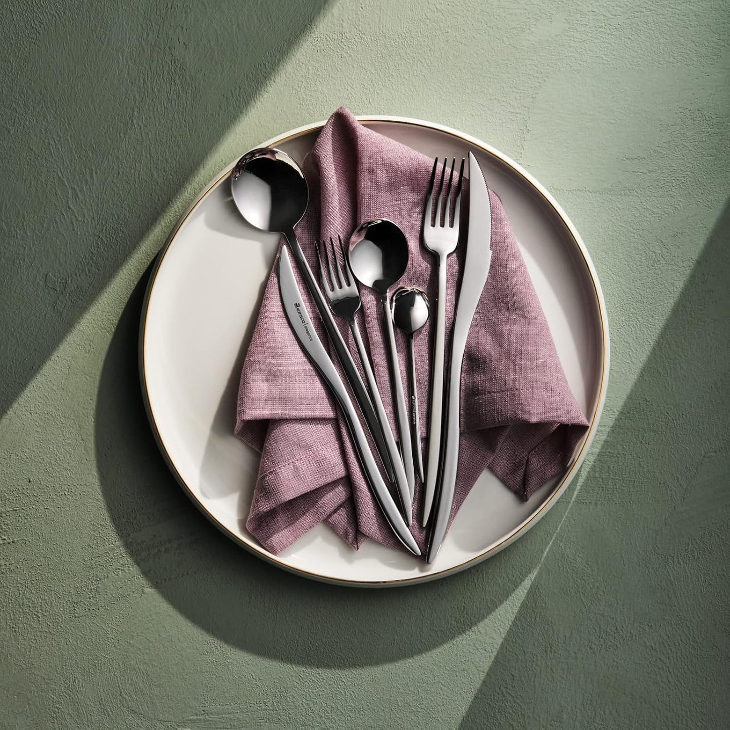 Karaca Amour, set med 84 bestick för 12 personer Kitchen Naty Shop