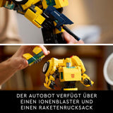 LEGO Icons Transformers Bumblebee, Vuxen samlarrobot Actionfigur, Filmbyggsats för science fiction-fans, Kan förvandlas till en bil, Äventyrsleksak 10338 Byggset Besuche den LEGO-Store