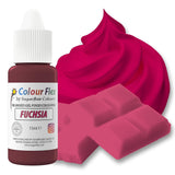 Sugarflair Colourflex Fuchsia oljebaserad matfärgning, högkoncentrerad flytande livsmedelsfärg, matfärg för smörkräm, choklad, deg, fondant, glasyr och mer - 15 ml