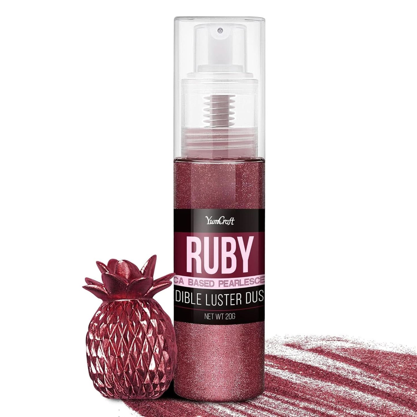Ätbar glitterspray, 20 gram Naty Shop Rubin
