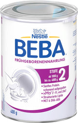 BEBA Prematur Spädbarnsformel Steg 2 - För tidigt födda spädbarn efter sjukhusutskrivning, barnmat, babymjölkpulver, 1 förpackning (1 x 400 g)