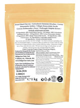1 kg soltorkade, urkärnade, naturligt söta körsbär - inget tillsatt socker, inga tillsatser, inga konserveringsmedel. Riktiga körsbär - riktig smak. Naty Shop uttorkade produkter
