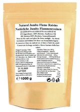 1 kg rå Jumbo Flame sultanor, hel frukt, glutenfri, sojafri, utan tillsatt socker, inga konserveringsmedel, inga sötningsmedel, med solrosolja Dehydrerade produkter Naty Shop