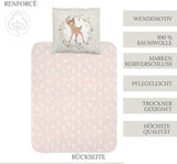 Sängkläder för tjejer, Bambi, 100% bomull Sängkläder - barn Naty Shop