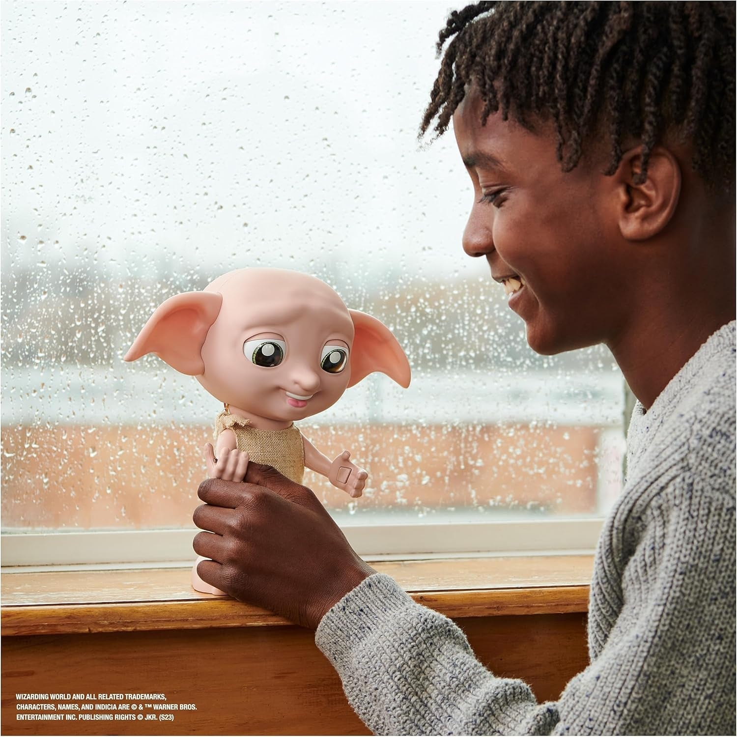 Wizarding World Harry Potter - Dobby House Elf Interactive Doll med 30+ ljud, meningar och rörelser, tysk-italienska, leksak för 6 år gammal, Fanartikel Dockor Naty Shop