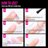 504st Ballerina Medium Gel Nageltyper: Gel Nail Tips PMMA False Nails Nagelförlängningar Konstgjorda naglar 12 storlekar