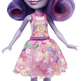 Enchantimals HHB90 - Hadley Husky Doll (Ca 15 cm) och slädhundsdjurfigur, liten docka med avtagbar kjol och tillbehör, bra present för barn från 4 år och uppåt