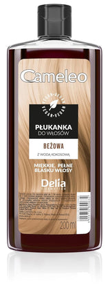 Cameleo - Rose Water Pink Hair Tonic No Yellow Tint Semipermanent hårfärg - För blont & grått hår - Färg & vård - Parabenfri | 200 ml Hårfärgning Naty Shop Beige 200 Ml (1 paket)