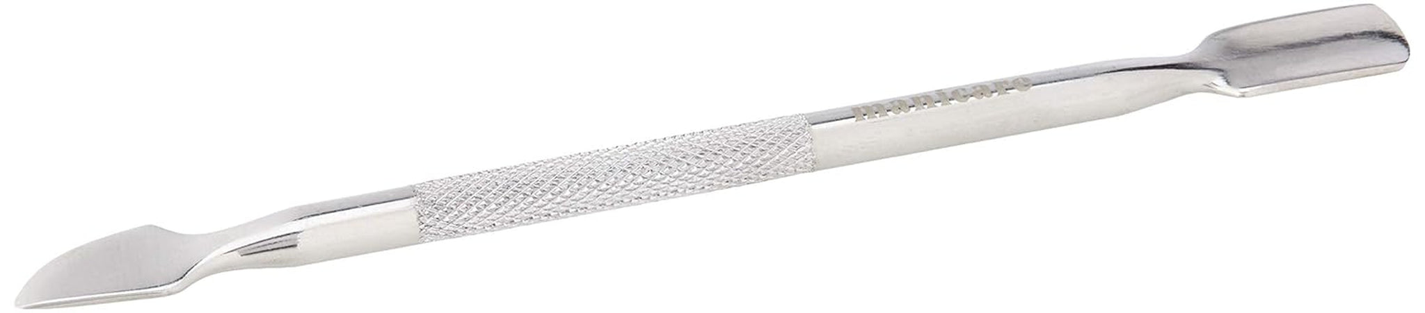 Nagelbandsskjutare och nagelrengöringsmedel, professionellt manikyr/pedikyrverktyg, rostfritt stål med dubbelt huvud, perfekt för övervuxna nagelband, rengör under/runt nageln, tar bort nagellack