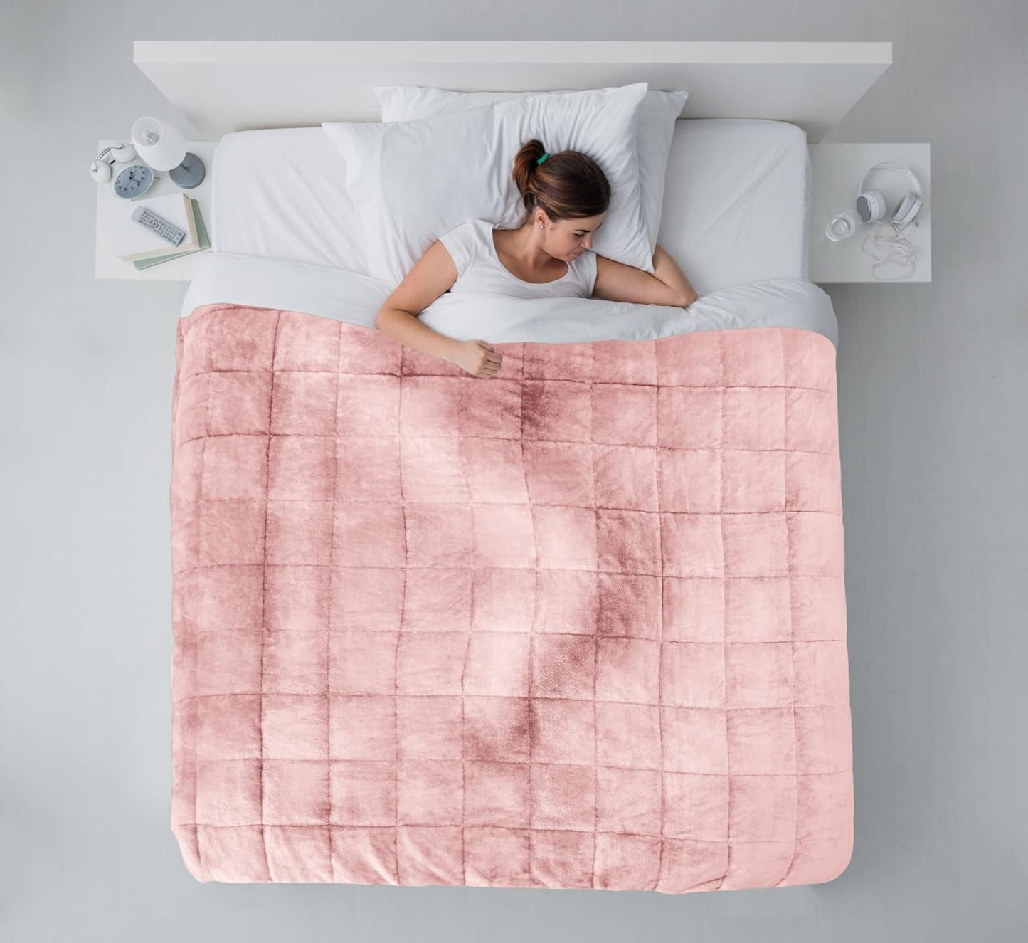 Emma Barclay Weighted Sherpafilt, 127 X 152 cm, Blush Pink Emma Barclay sängar och filtar