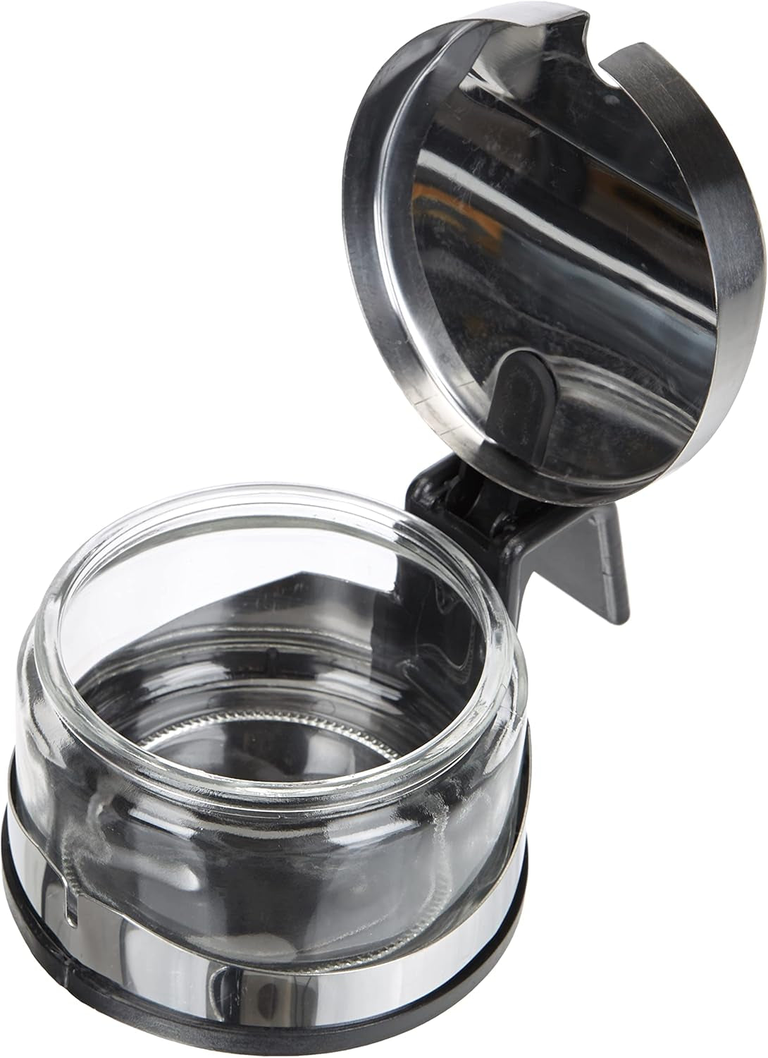 Classic Shaker, 250 ml, med sked, rostfritt stål, silver/transparent, 13 x 10 x 9 cm, 2 st.