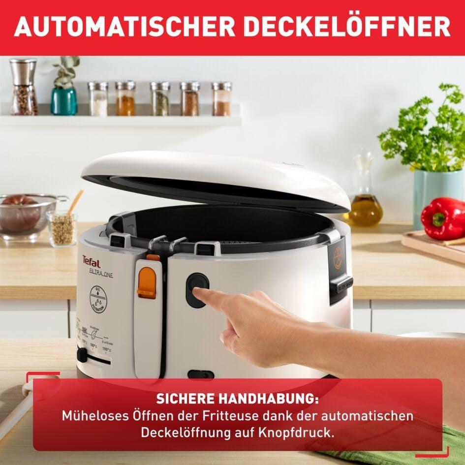 Tefal FF1631 Filtra One fritös, 1 900 W, Kapacitet 1,2 kg Hushållsapparater Naty Shop
