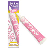 Günthart Backdecor 25 g Socker med bokstäver GULD För alla desserter i gyllene färg Tillverkad av socker för vackra bokstäver och motiv, 1 förpackning (25 g)