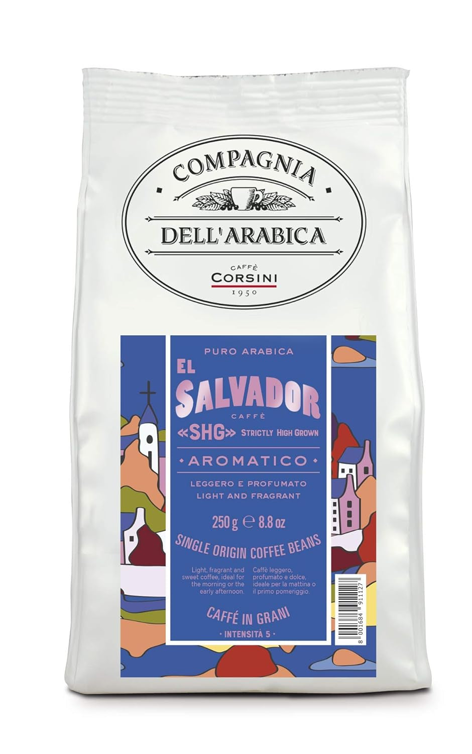 Caffè Corsini - Kaffeebohnen 3x250g Compagnia Dell'Arabica Set Guatemala/Äthiopien/El Salvador, Einzelner Ursprung, totalt 750g