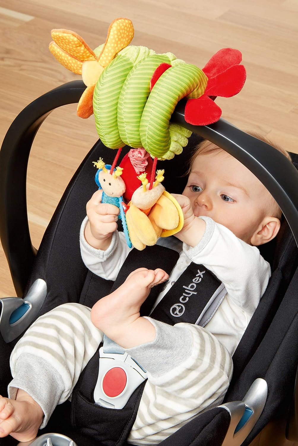 SIGIKID 42249 Aktiv spiralfjäril Baby Activity On Tour flickleksak för barn rekommenderas från födseln flerfärgade Leksaker Bebe Naty Shop