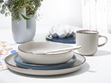 CreaTable, 21016, Modern Scandic Blue-Grey Series, 16-delad servisset, Porslinskombinationsservice, Diskmaskin och mikrovågssäker, Kvalitetstillverkning