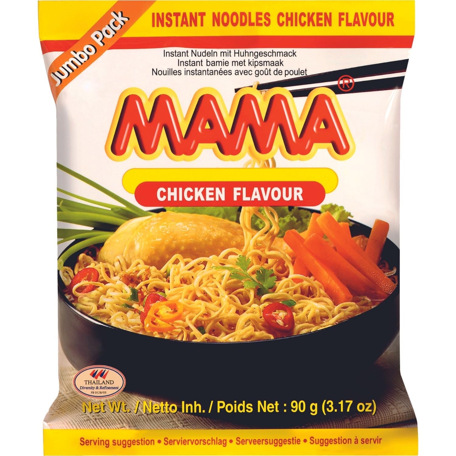 MAMA - Snabbnudlar med kyckling - Flerpack (30 X 55 GR)