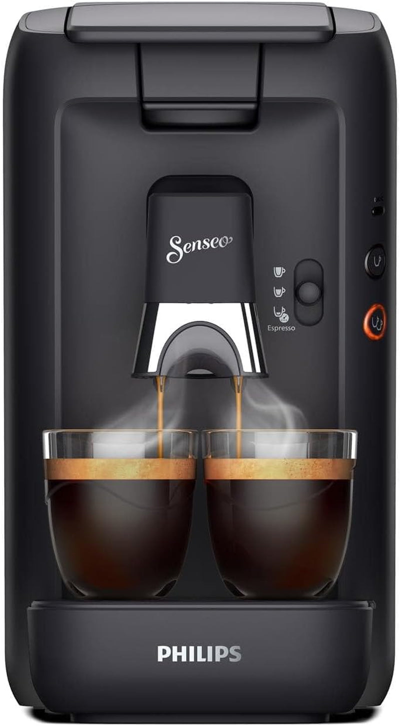 PHILIPS Senseo Maestro kapselespressomaskin - Intense Plus-teknik, högkvalitativ espresso, ekologisk design, 1,2 l vattentank, memofunktion, avkalkningsindikator (CSA260/60)