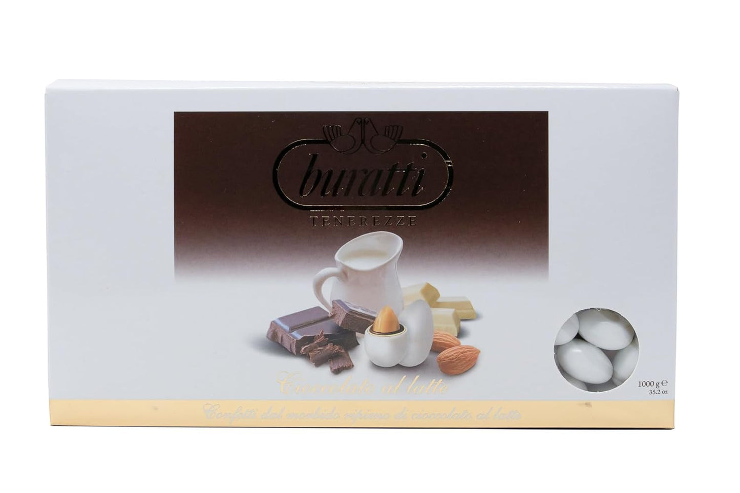 Mandel täckt med vit choklad Tenerezze, 1 st