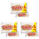 Twix vita chokladkakor; kola, kex, vit choklad; flera paket choklad; 5 barer (5 x 46 g)
