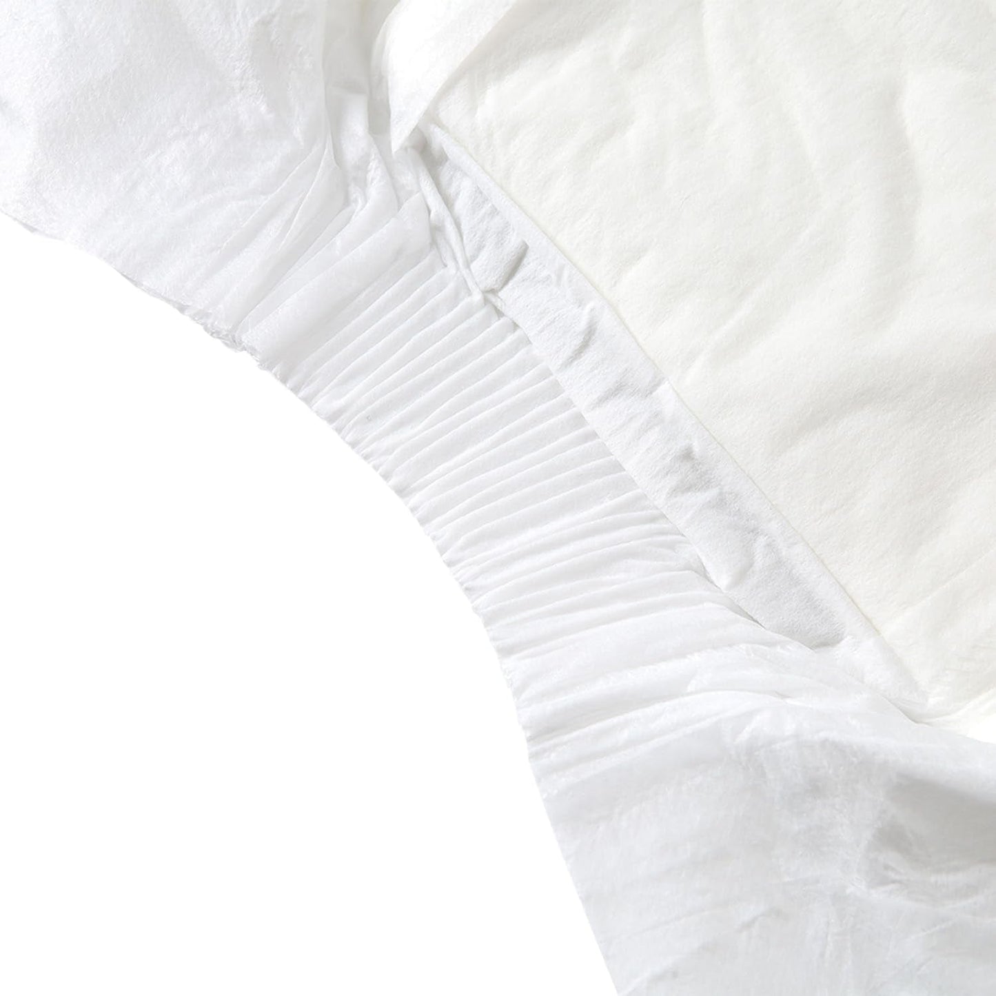 CutiePlusU vuxenblöjor, 10-pack inkontinenstrosor för engångsbruk med öglor för kvinnor och män, maximal absorptionsförmåga över natten - vit (medelstor 71-96 cm)