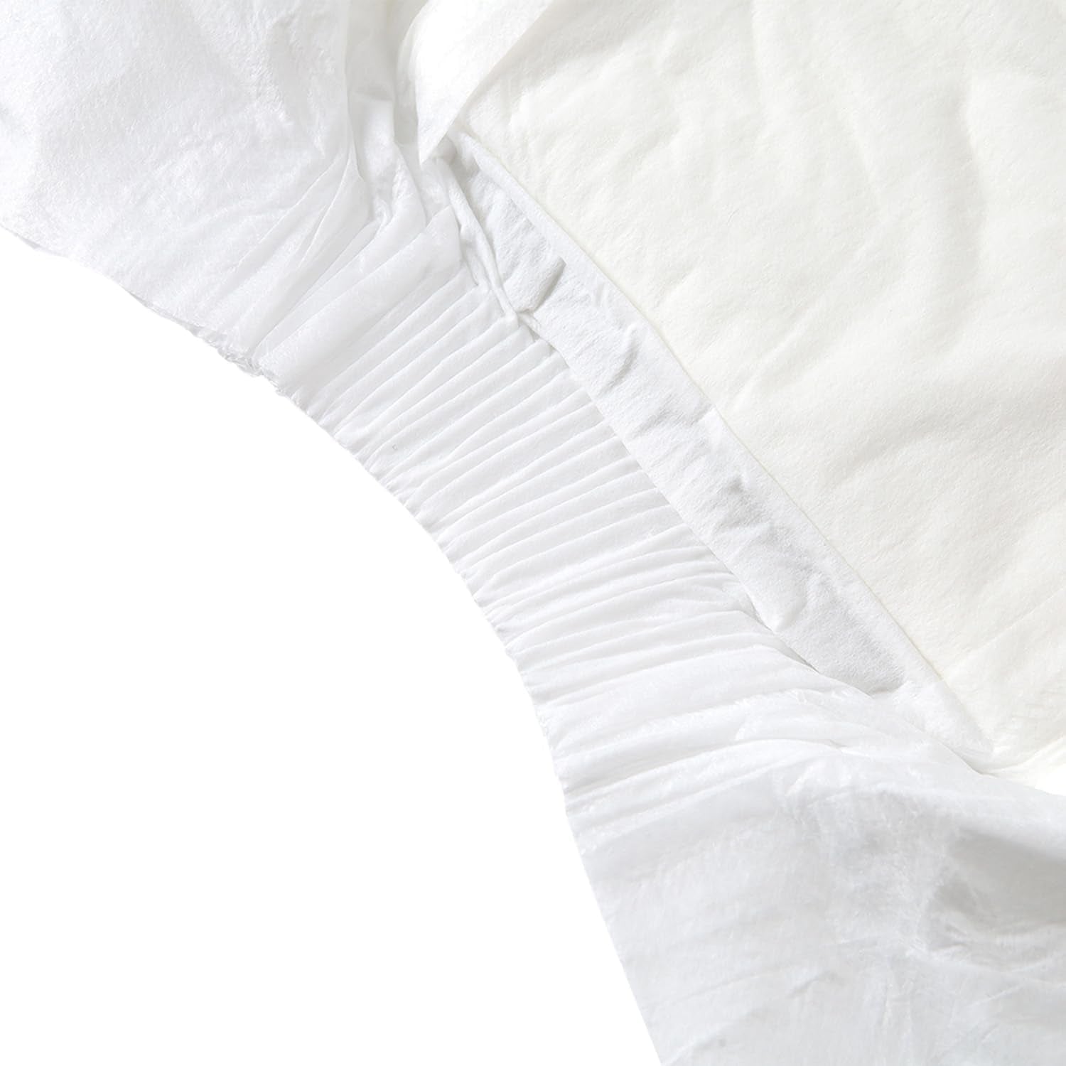 CutiePlusU vuxenblöjor, 10-pack inkontinenstrosor för engångsbruk med öglor för kvinnor och män, maximal absorptionsförmåga över natten - vit (medelstor 71-96 cm)