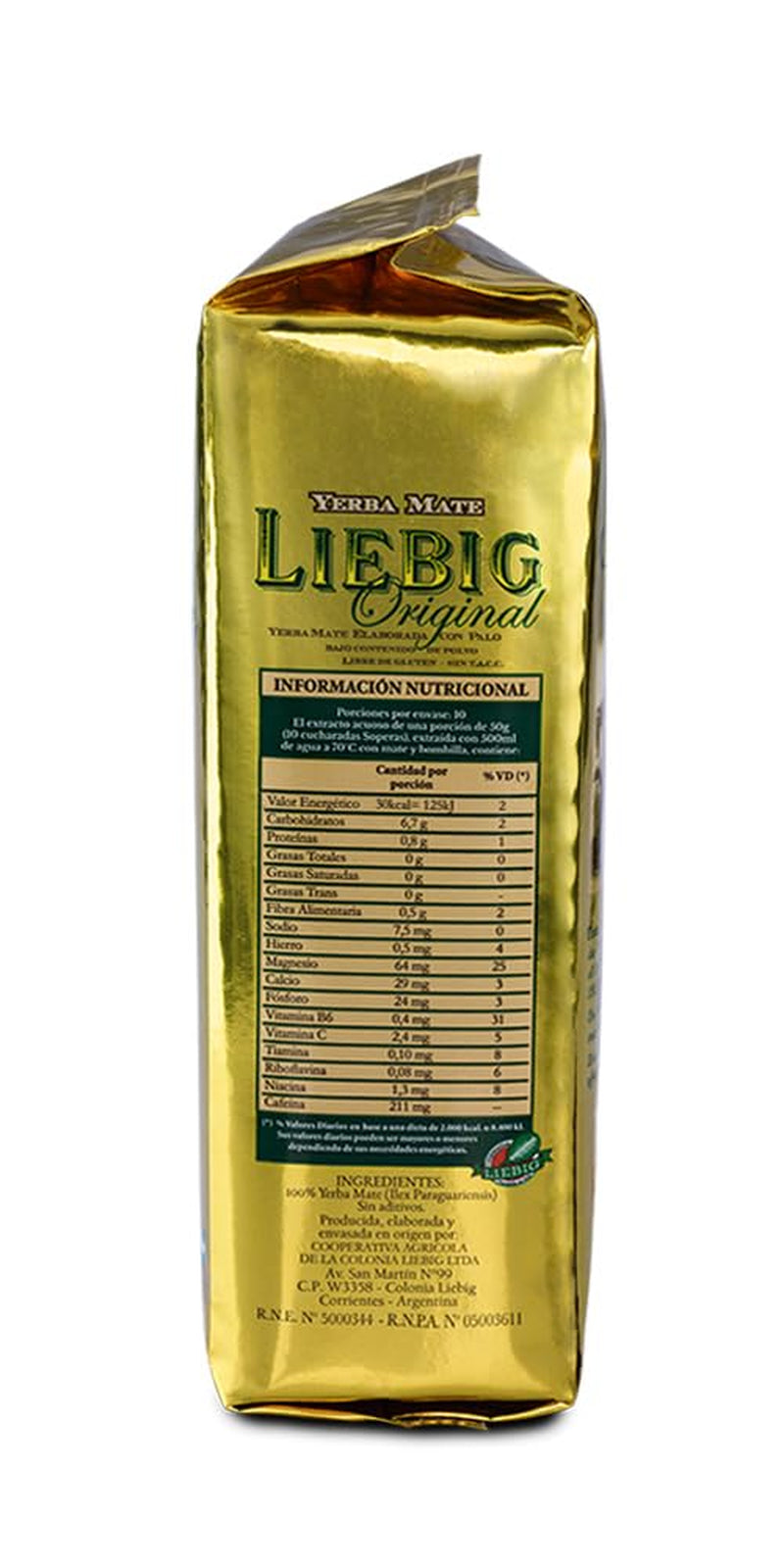 Liebig Original 500G - Mate Tea från Argentina med bitar av stjälk