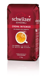 Schwiizer Schüümli Intenso, kapsel, malet kaffe 1 kg - Intensitet 4/5 - UTZ-certifikat (paket med 4)