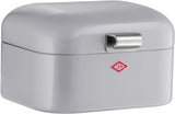 Wesco 235 001 Mini Grandy brödkorg 17 x 18 x 12 cm (L/B/H) rosa, rostfritt stål Matförvaringslådor Naty Shop Cool grey