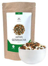Genmaicha japanskt grönt te med rostat ris, 50 % Kagoshima Sencha, Premium löst grönt te, traditionell blandning, utan tillsatta smaker, 100 g | Wondertea Japanskt grönt te Genmaicha