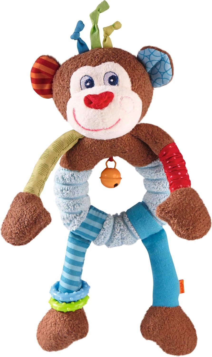 HABA 302999 - Lino apan, plyschleksak med massor av effekter att leka med och upptäcka, leksak för barn från 6 månader Leksaker Bebe Naty Shop
