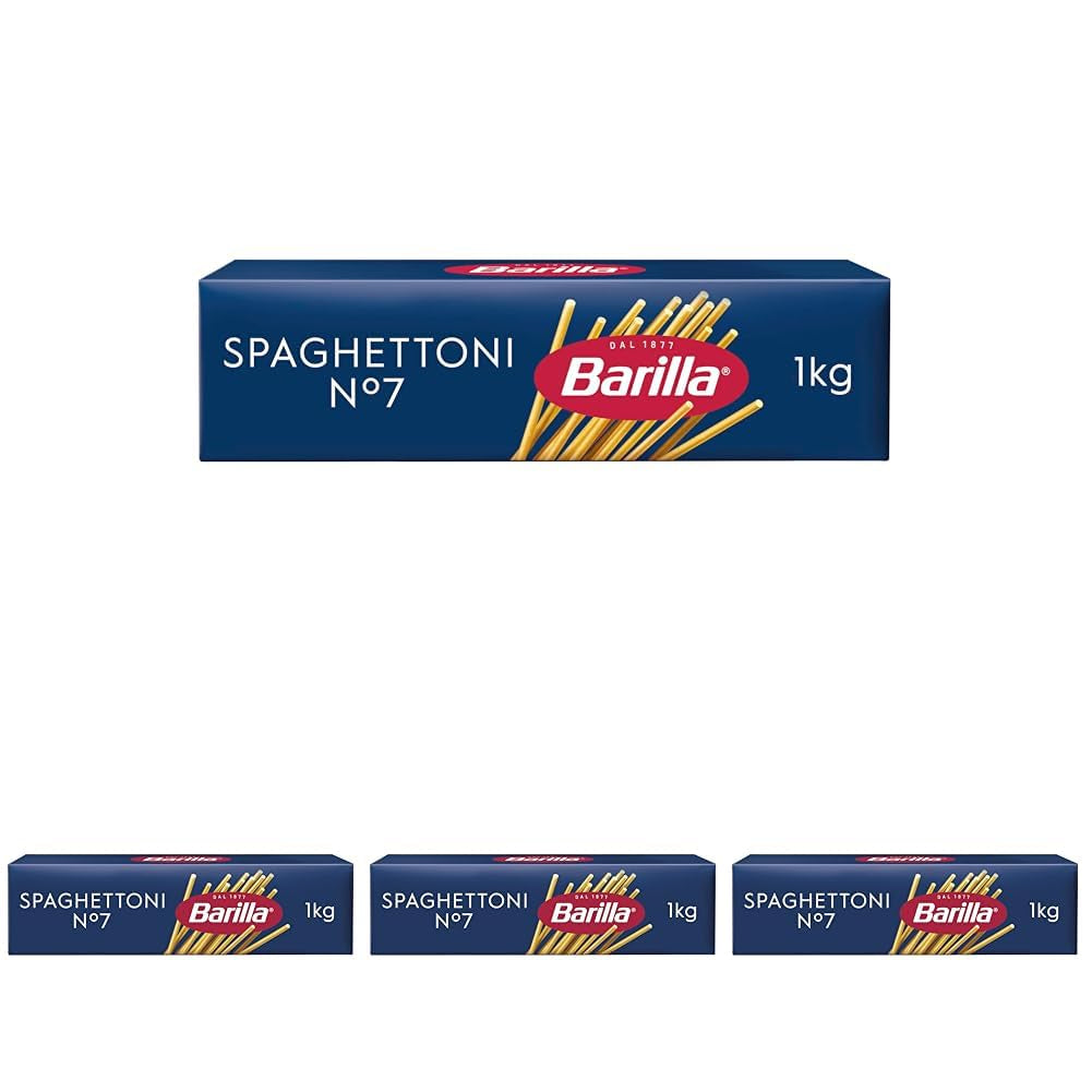 Barilla Pasta Klassische Spaghetti n.5 av högkvalitativ Hartweizen immer al dente, (1 x 500 g), smaklös