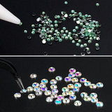 4600 Stück Strasssteine ​​​​Für Nägel, Nagel Glitzersteine ​​​​3 Verschiedene Stil Flache Nail Gems Nägel Steine ​​​​Klein Nagel Steinchen Mit Pinzette Und Strass Picker Dotting Pen Für Nägel/Kleidung/Handwerk
