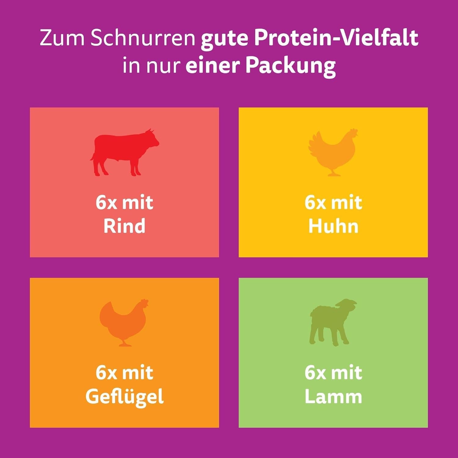 WHISKAS PURE DELIGHT Våtfoder i gelé 24 x 85g Classic Ragout (4 förpackningar) 48 portionspåsar