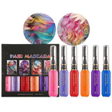 Instant Hair Dye 6 Colors Temporary Hair Mascara för flickor och kvinnor Tvättbart hår Krita Rainbow Hair Mascara Hårfärgning för Carnival Halloween Cosplay Party Födelsedag (A) Naty Shop Hårfärg A 90 Ml (1 förpackning)