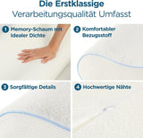 ORTHOVERSE ortopedisk kudde - nackstödskudde, sovkudde, kudde, kudde med memory foam, kudde, nackvärkskudde - justerbar i höjdled, aloe vera-överdrag, medicinsk hjälp Naty Shop Cervical Ortopediska kuddar