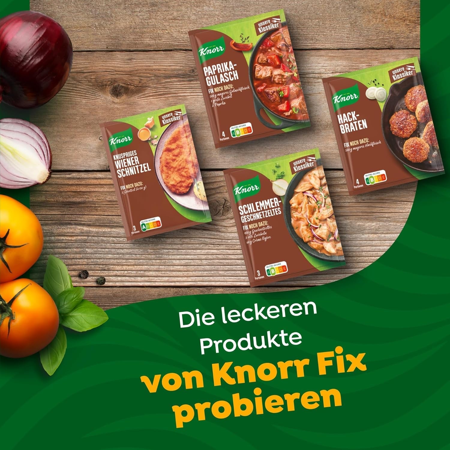 Knorr Fix Würzmischung Schlemmer-Geschnetzeltes für ein leckeres Fleischgericht ohne geschmacksverstärkende Zusatzstoffe 43 g 1 Stück