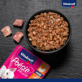 Vitakraft Poésie Délice, Junior, Våtfoder för katter, Våtfoder i sås, med kalkon, Multipack, för unga katter, Inget tillsatt socker eller spannmål (23 x 85g)