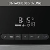 Krups Espressomaskin KM8328 Mal med kvarn | 24 timmars timer | Spannmålsbehållare 180 g | Kapacitet 1,25 l för upp till 15 koppar kaffe | Funktion för automatisk avstängning | 3 slipinställningar | Svart