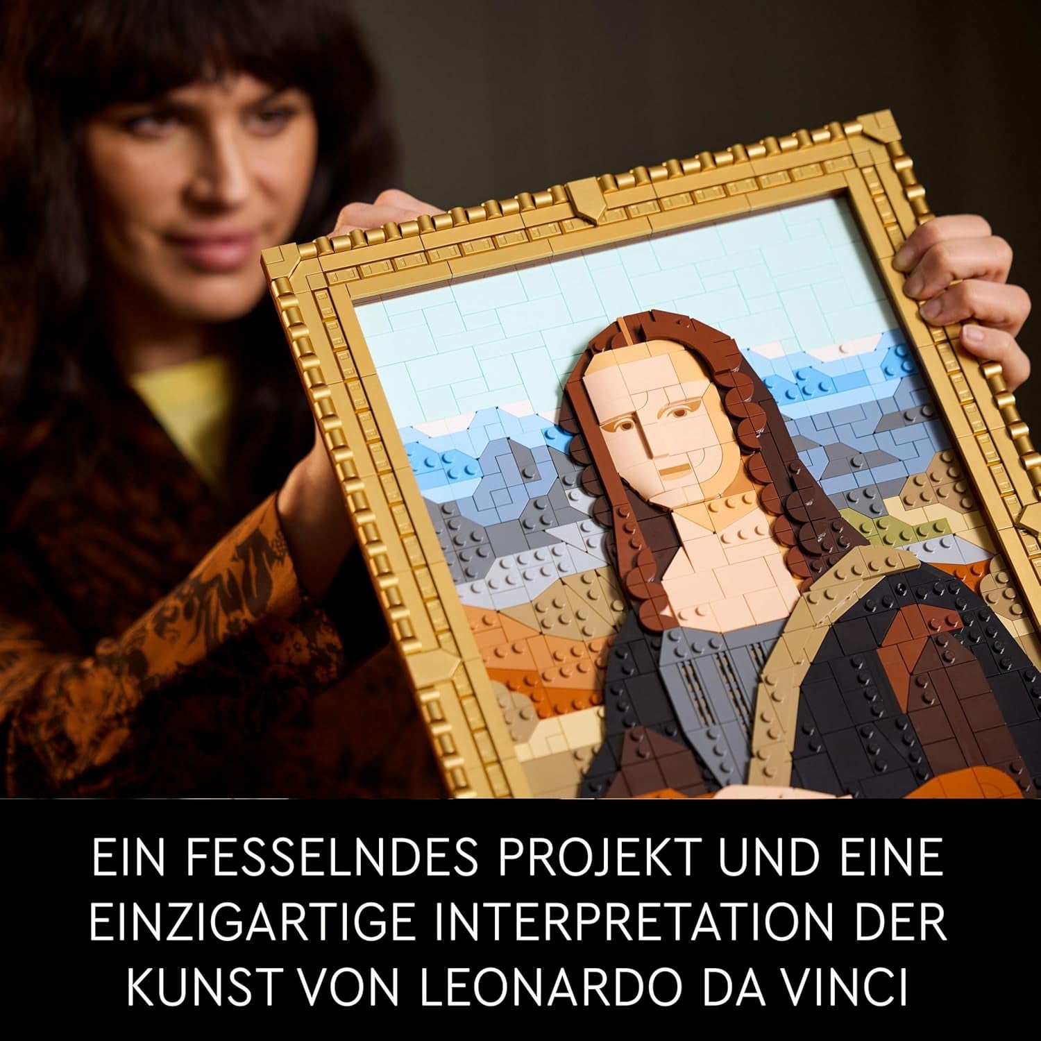 LEGO Art Mona Lisa, vuxenset, Leonardo Da Vinci-målning för hängning, kreativ aktivitet för män och kvinnor, present till konstälskare, italiensk renässanskonst 31213 Byggset Besuche den LEGO-Store