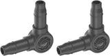 L-stycke för Gardena Micro-Drip 4,6 mm (3/16 tum): För att ändra distributionsriktning och dropplinjer med 90 grader, knäckfri installation, enkel och flexibel anslutningsteknik (13212-20)